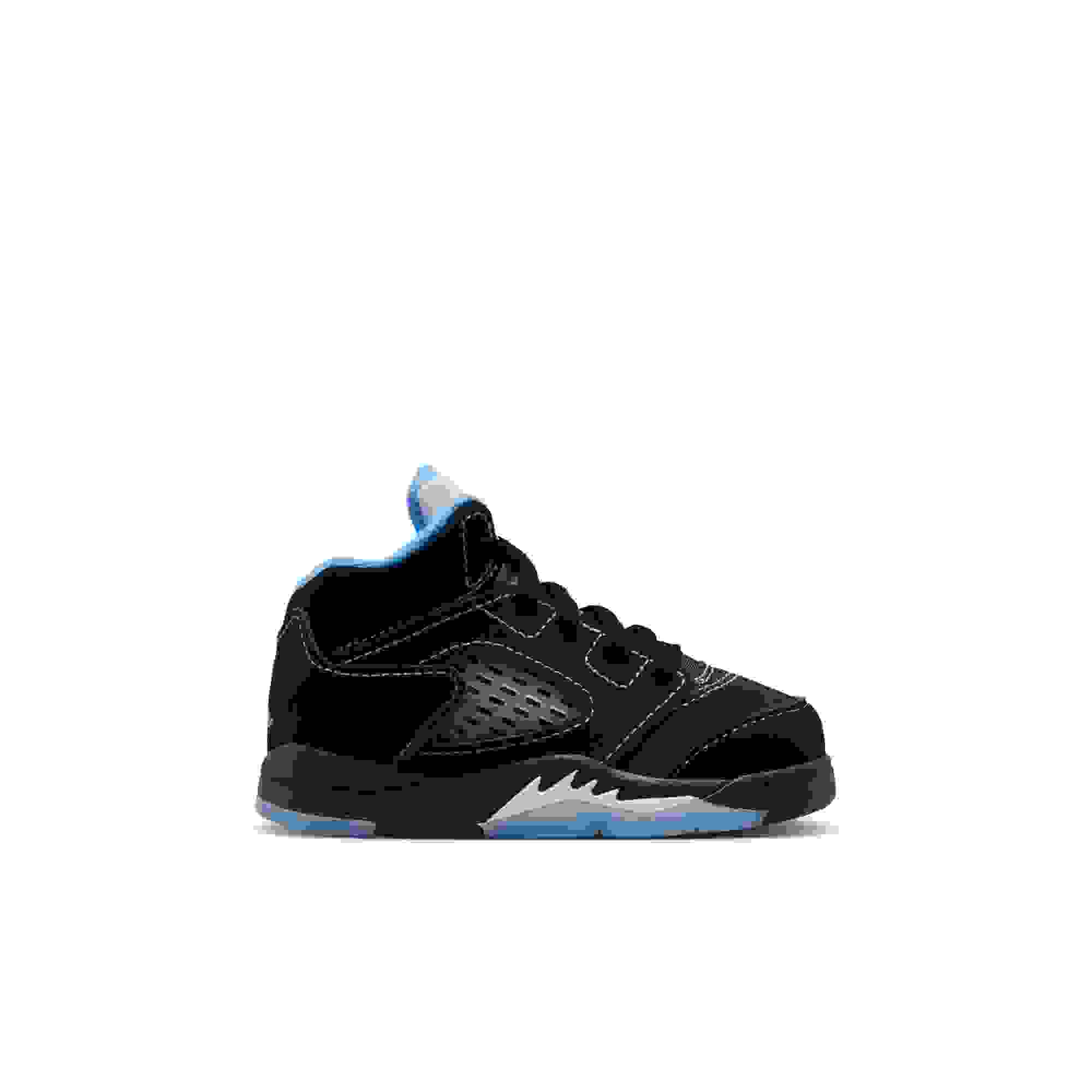 Jordan 5 Retro Toddler Kids' "Black Carolina" Shoe